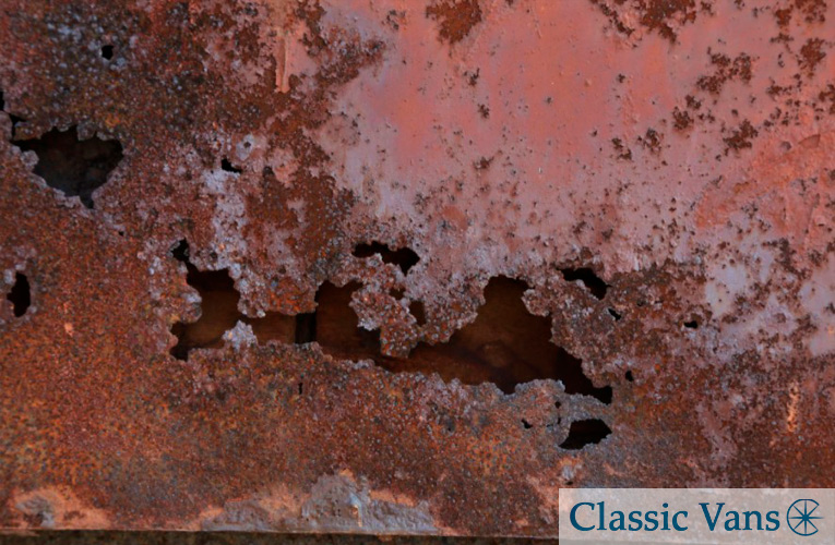 motorhome water damage rust