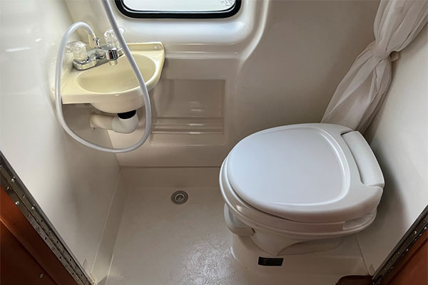 Chevy camper van bathroom design